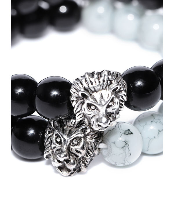YouBella Set of 2 Beaded Elasticated Bracelets